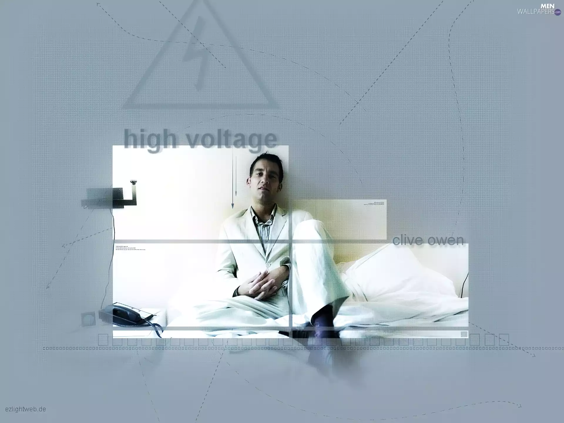 Clive Owen, white suit