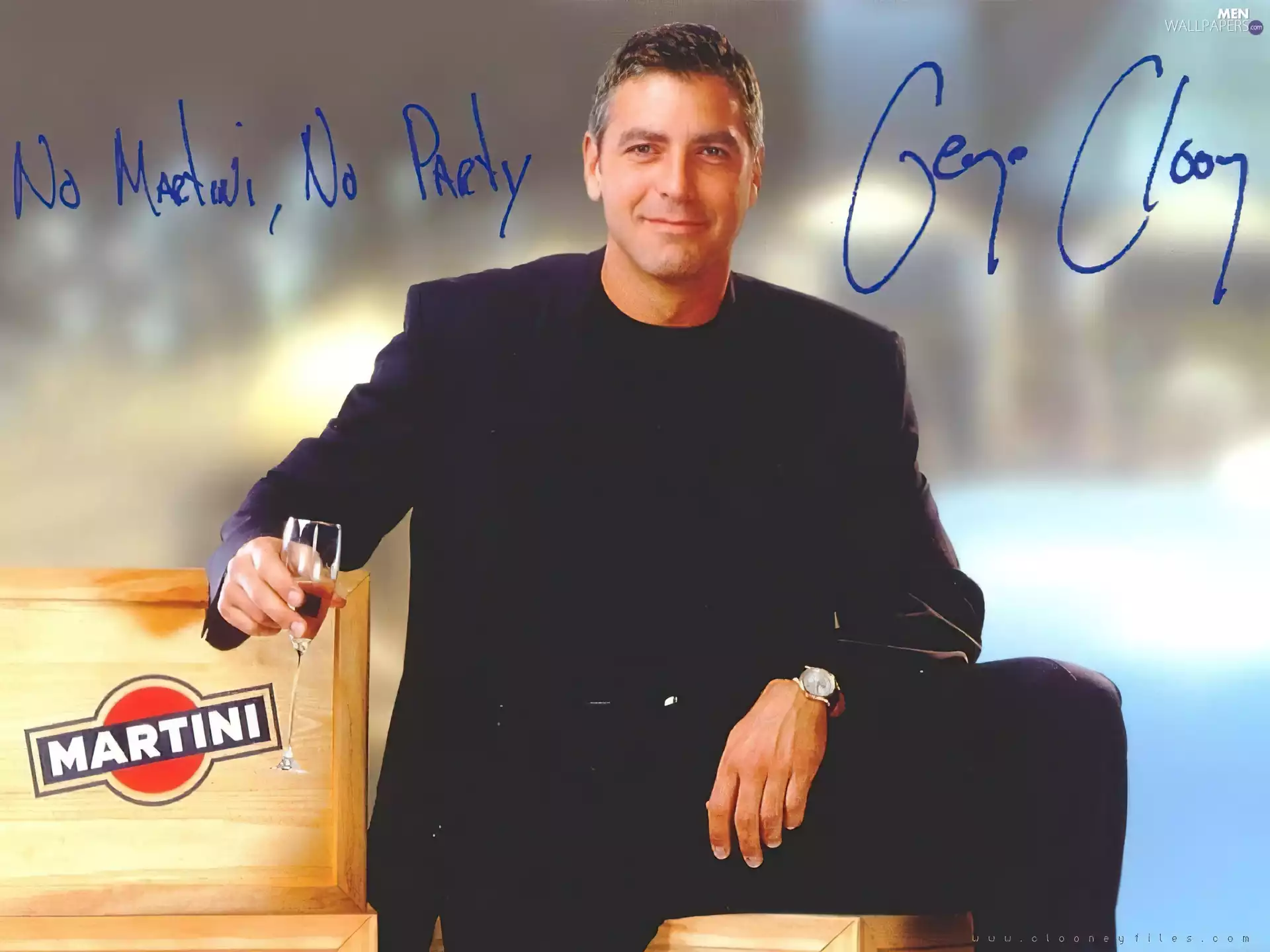 Black Suit, George Clooney, Martini