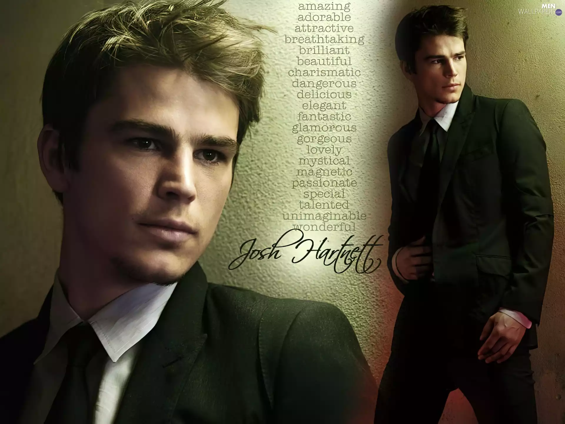 Josh Hartnett, black suit
