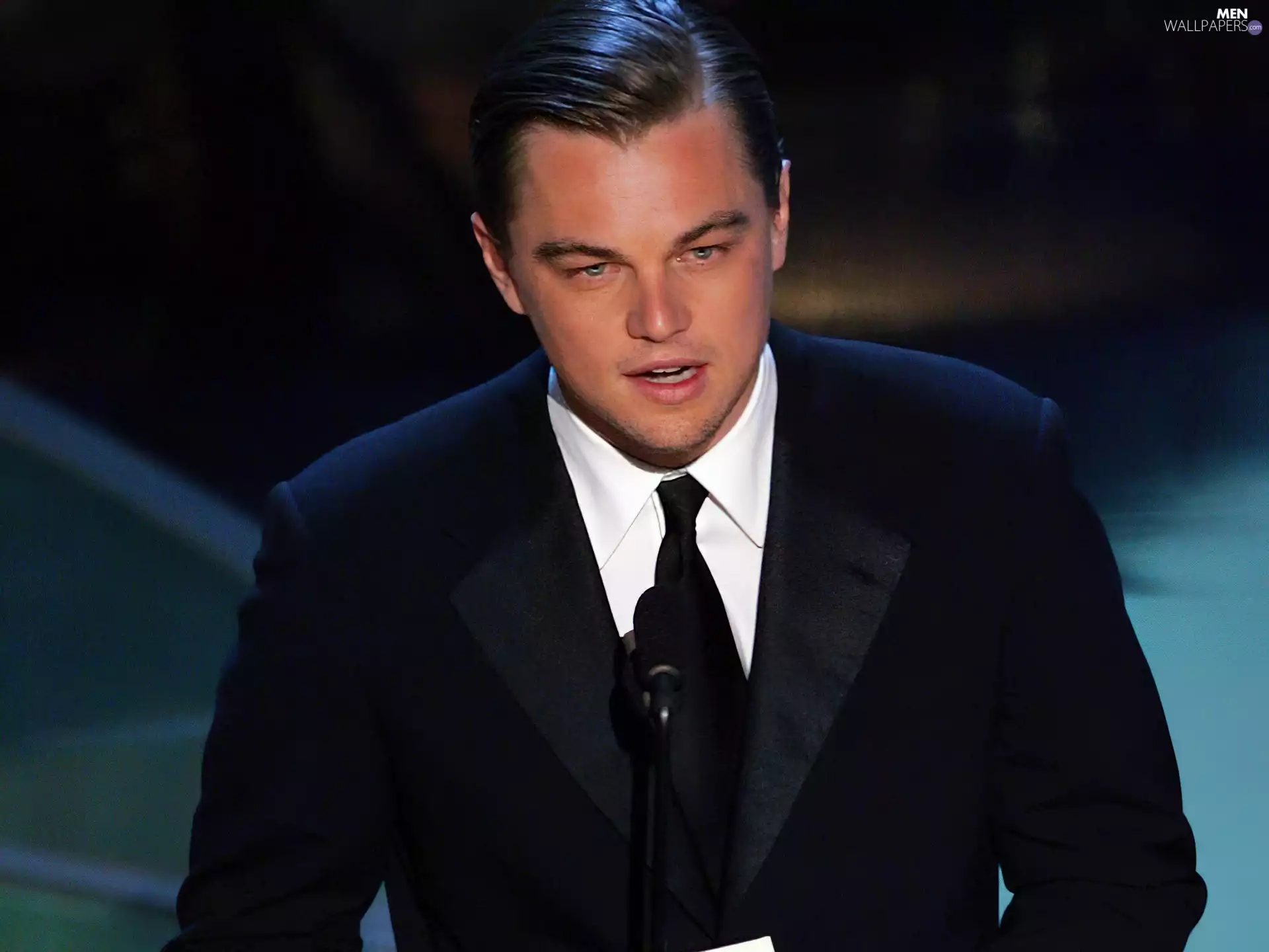 Leonardo DiCaprio, black suit