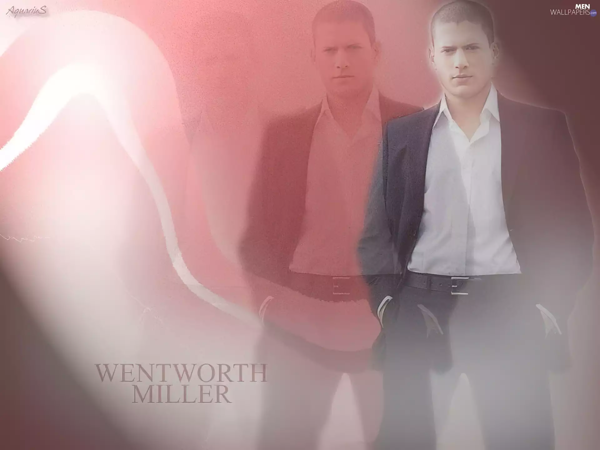 Wentworth Miller, black suit