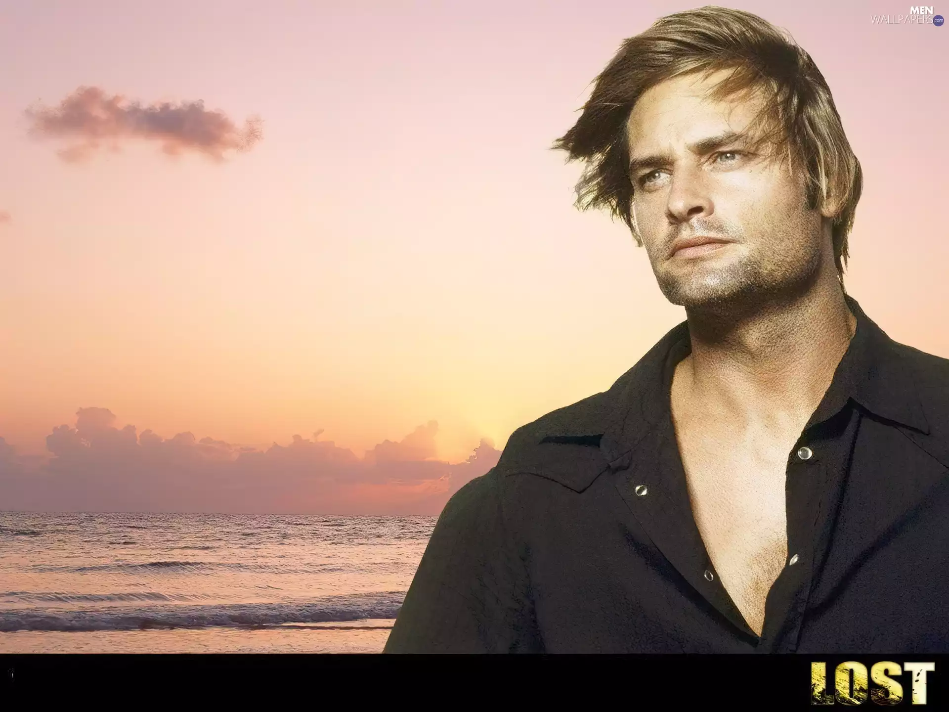 Josh Holloway, lost, west, confused, series, water, sun