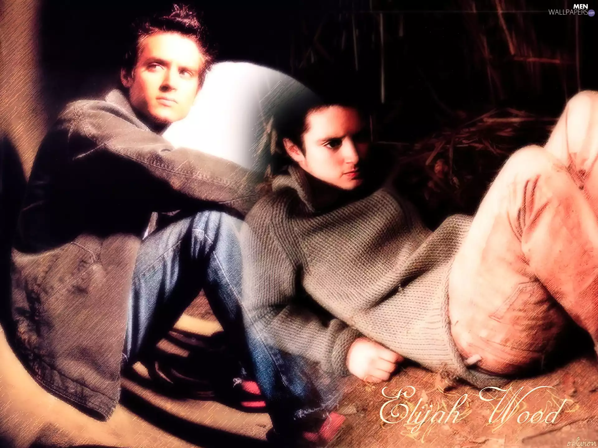 jeans, Elijah Wood, Sweater