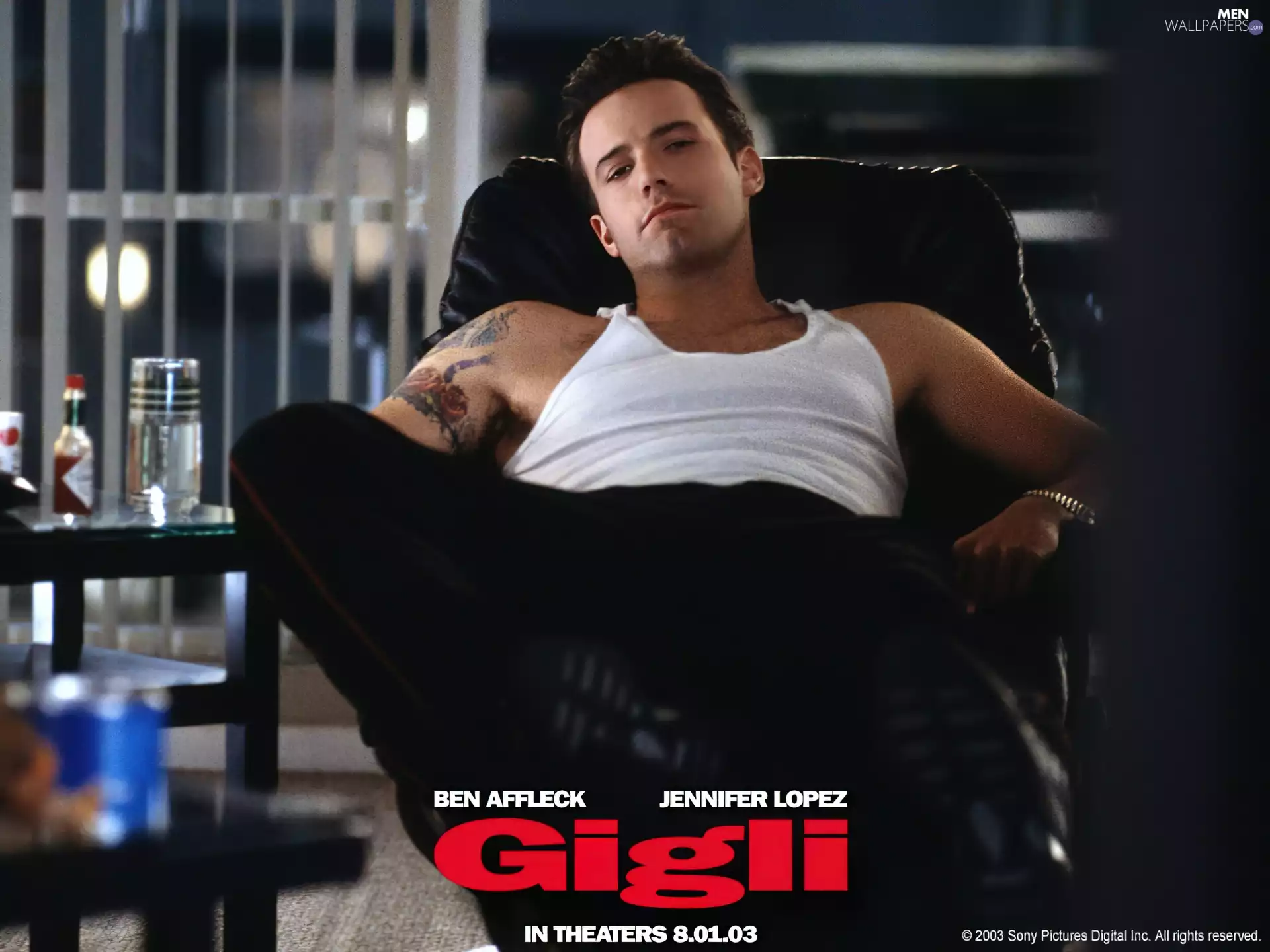 Armchair, Ben Affleck, Tattoo