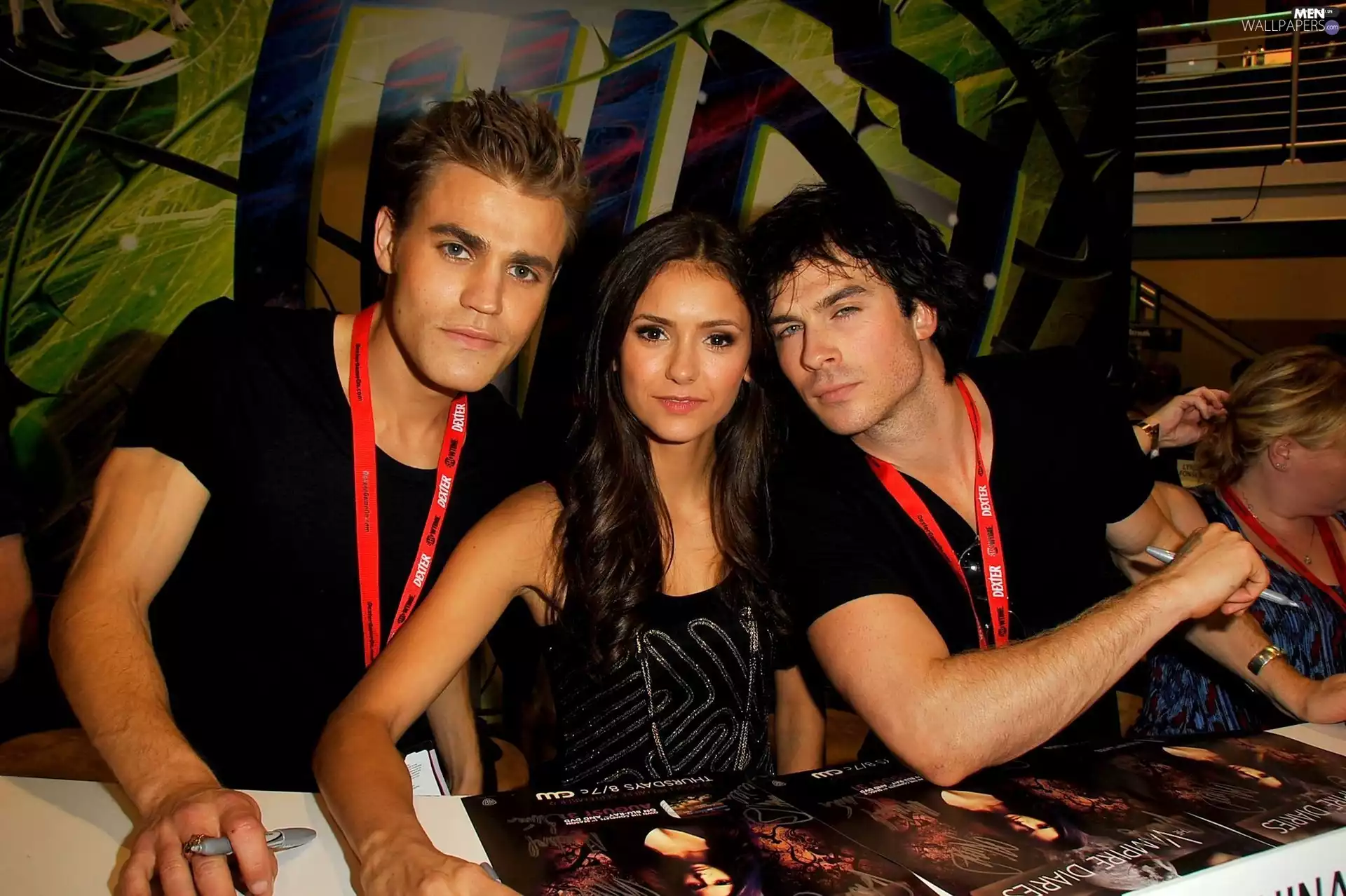 Nina Dobrev, ian somerhalder, The Vampire Diares, Paul Wesley, The Vampire Diaries