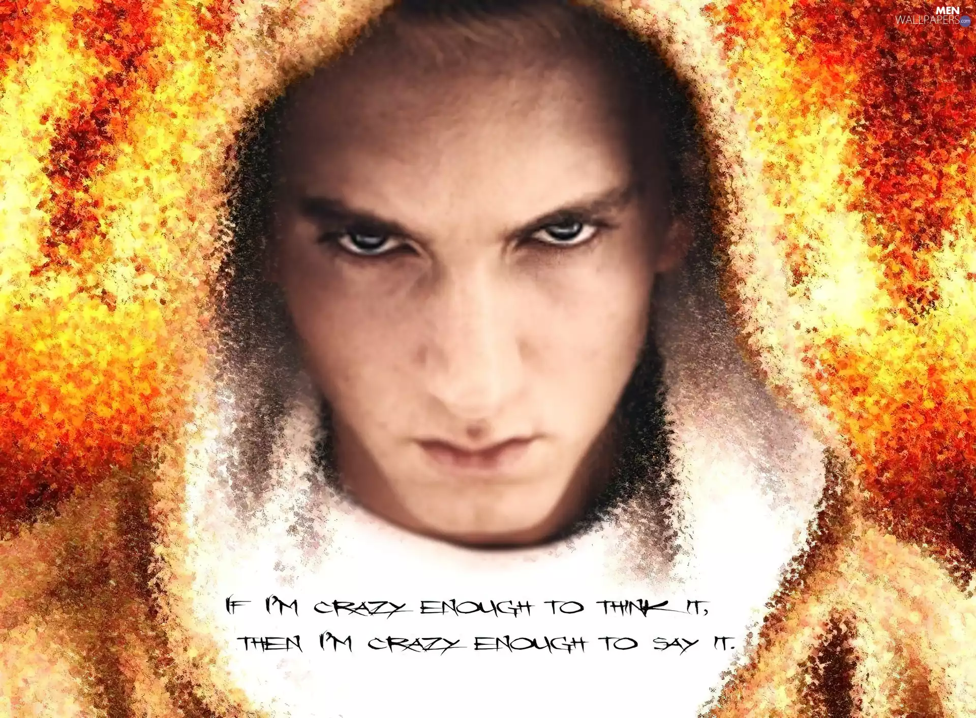 The look, Eminem, threatening