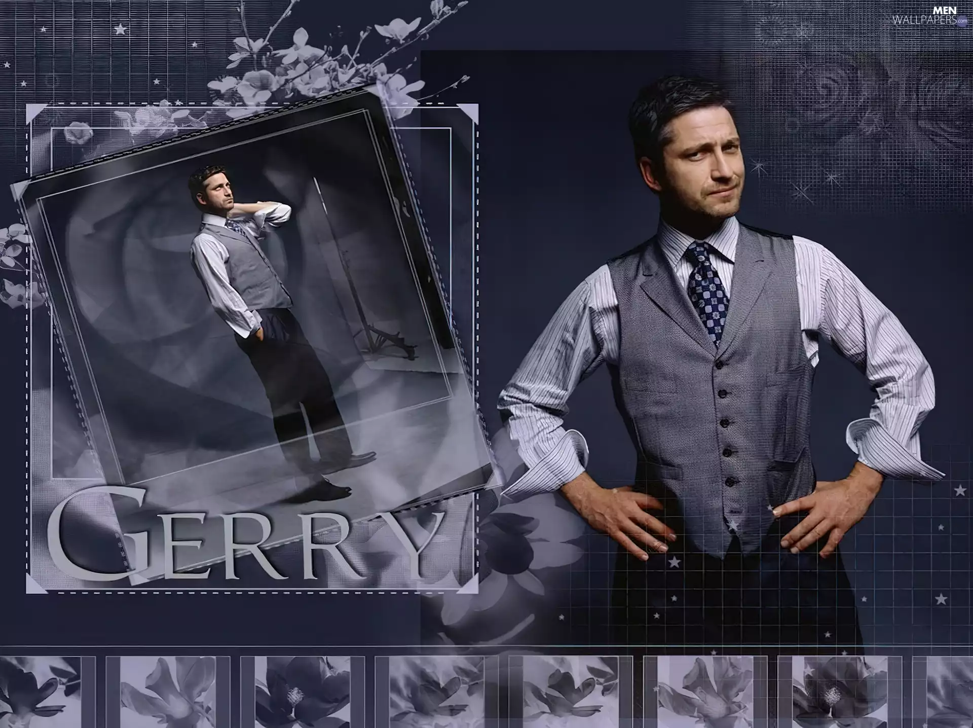 waistcoat, Gerard Butler, Tie