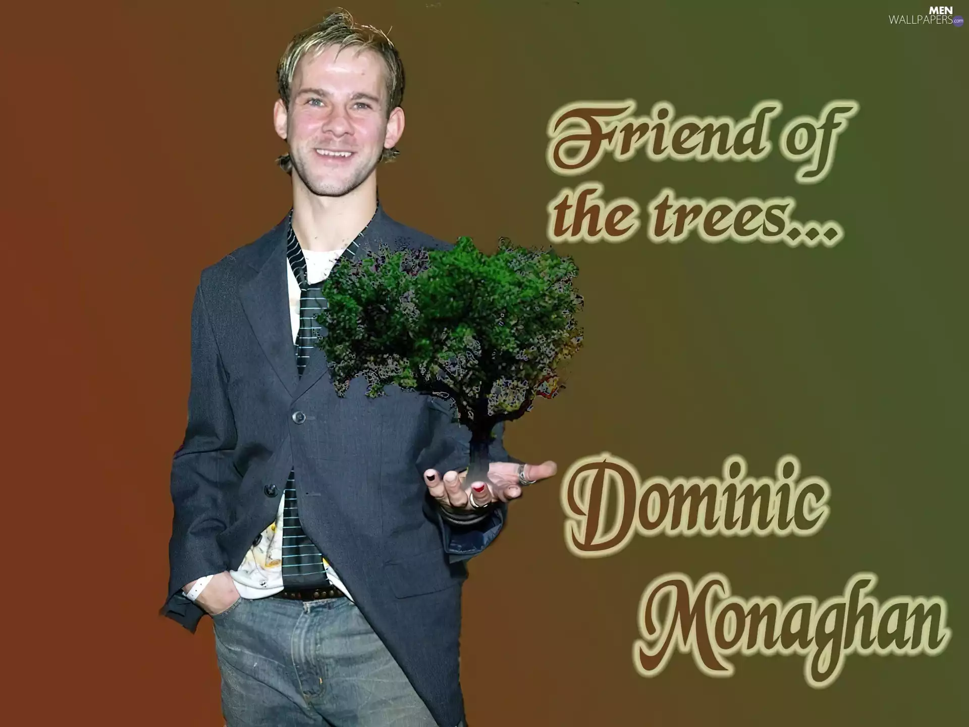 Tie, Dominic Monaghan, trees