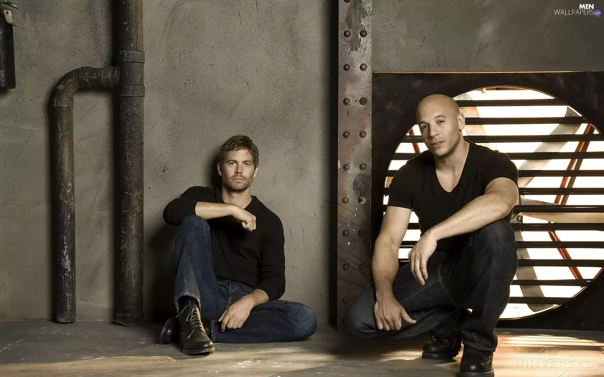 Vin Diesel, Actors, ventilator, Paul Walker