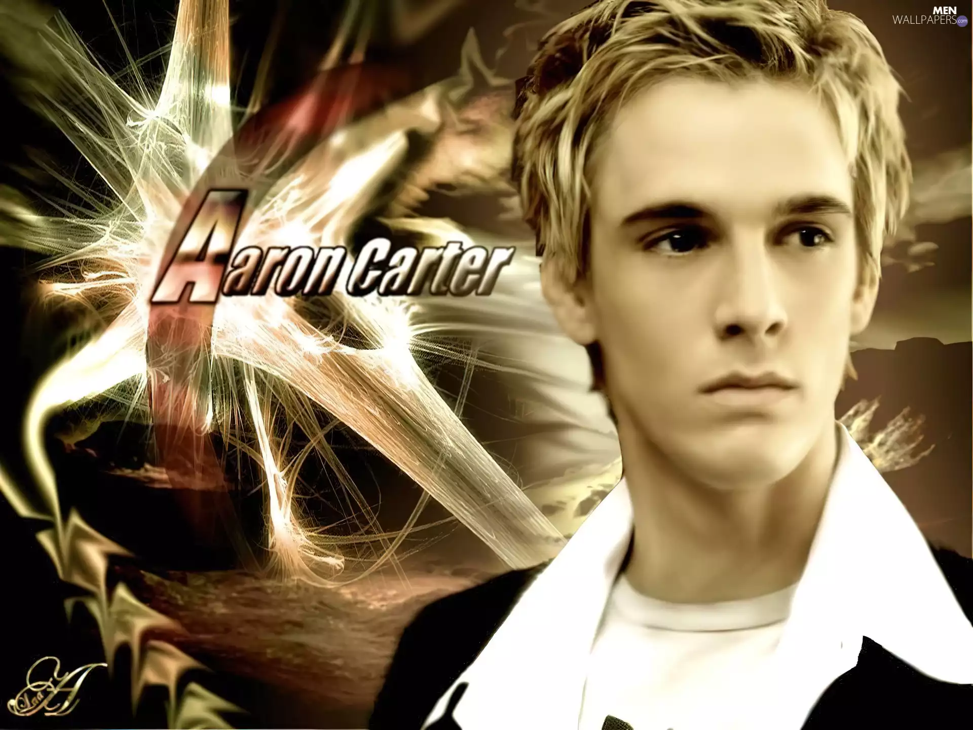 collar, Aaron Carter, White