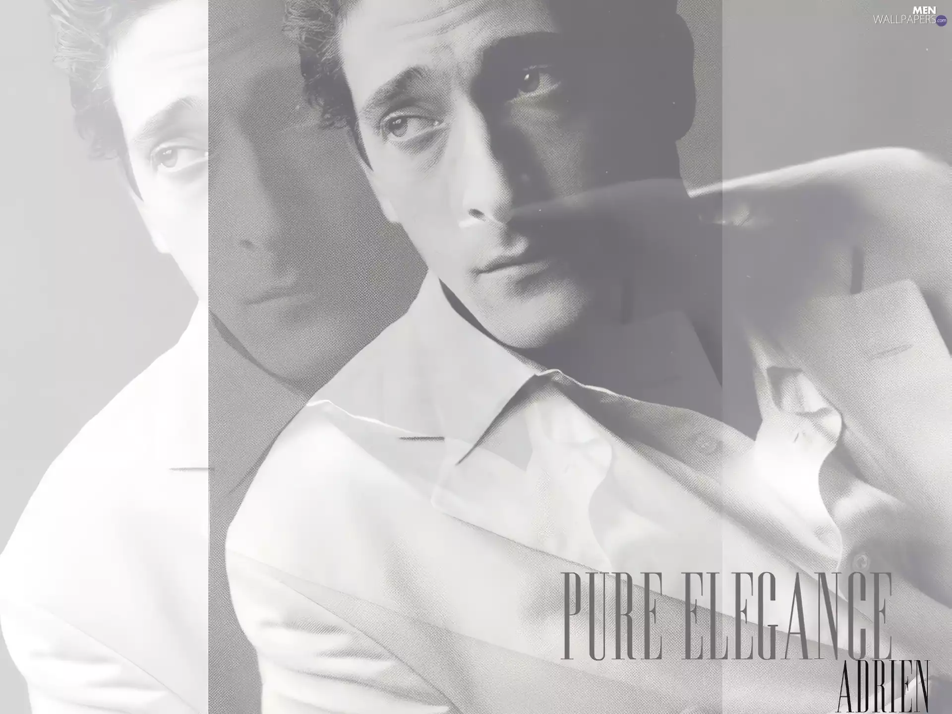 shirt, Adrien Brody, White