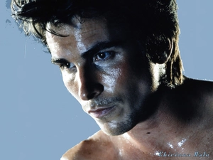 dark eyes, Christian Bale, wet face