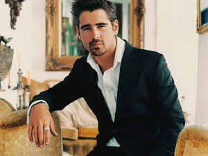 Coat, Colin Farrell, black