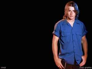 shirt, Brendan Fehr, Blue