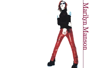 trousers, Brian Hugh Warner, Red