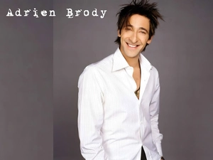Adrien Brody, shirt, Smile, White