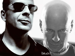 neck chain, Bruce Willis, Head