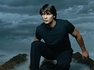 Tom, Welling, Brunet, clouds, a man