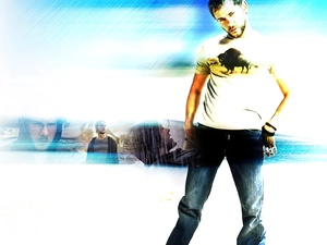 jeans, Dominic Monaghan, T-shirt