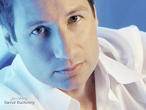 bright eyes, David Duchovny, white shirt