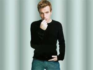jeans, Ewan McGregor, black sweater