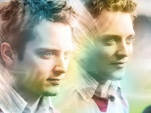 Elijah Wood, Blue eyes