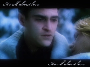 Joaquin Phoenix, sad face