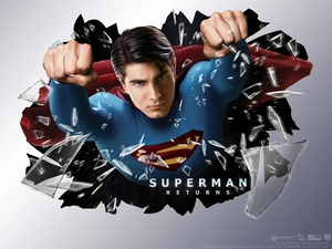 Superman Returns, glass, fists, Brandon Routh