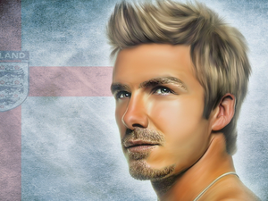 graphics, David Beckham, footballer