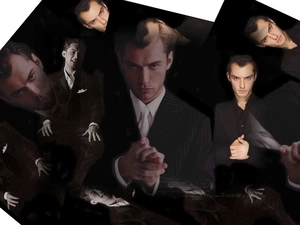 Jude Law, folded hands