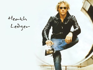 Glasses, Heath Ledger, Leather jacket