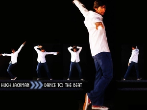 jeans, Hugh Jackman, white shirt