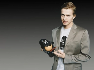 Hayden Christensen, striped jacket