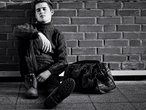 Black and white, Jensen Ackles, actor