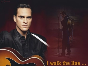 Guitar, Joaquin Phoenix, Black Suit