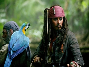 parrot, piraci_z_karaibow_2, Johnny Depp