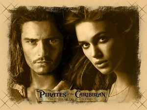 Piraci Z Karaibów, Orlando Bloom, faces, Keira Knightley