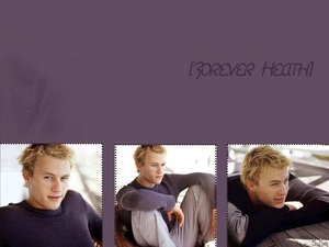gray sweater, Heath Ledger, Light hair
