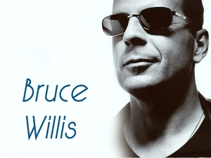 Glasses, Bruce Willis, lips
