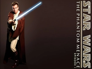 text, laser, Ewan McGregor, robe, Star Wars