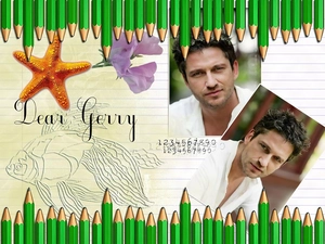 starfish, Gerard Butler, pencil