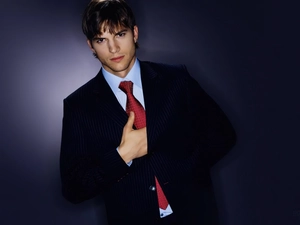 Tie, Ashton Kutcher, Red
