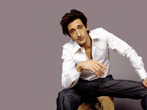 jeans, Adrien Brody, shirt