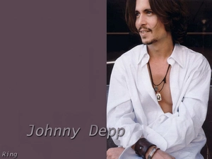 Johnny Depp, white shirt