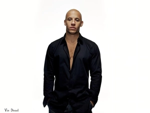 Vin Diesel, black shirt