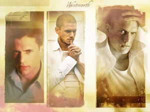 Wentworth Miller, white shirt
