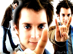 brown shoes, Elijah Wood, face