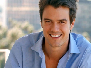 Josh Duhamel, shirt, Smile, Blue