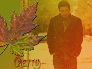 dark suit, Gerard Butler, leaf