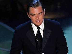 Leonardo DiCaprio, black suit